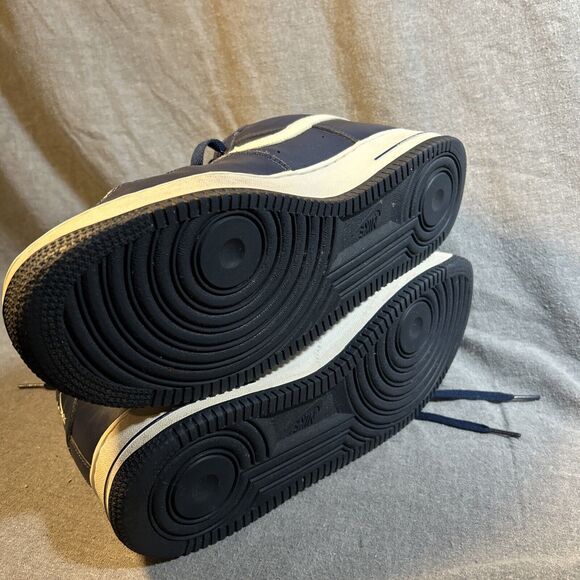 Nike Air Force 1 Low Midnight Navy Blue White 2016 488298-436 Men’s Size 11.5 - Picture 6 of 9
